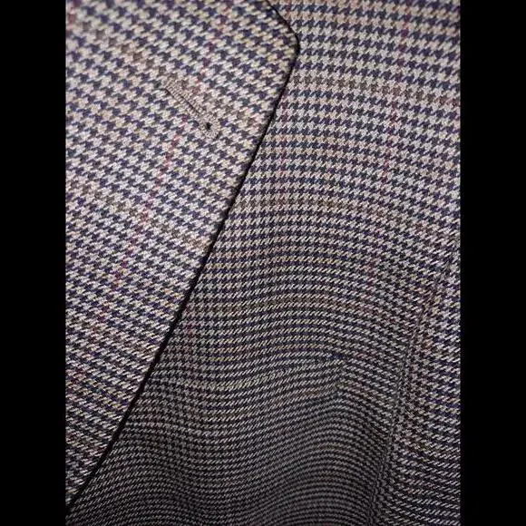 Burberry Kensington Tan Blue‎ Brown Plaid Size 46R